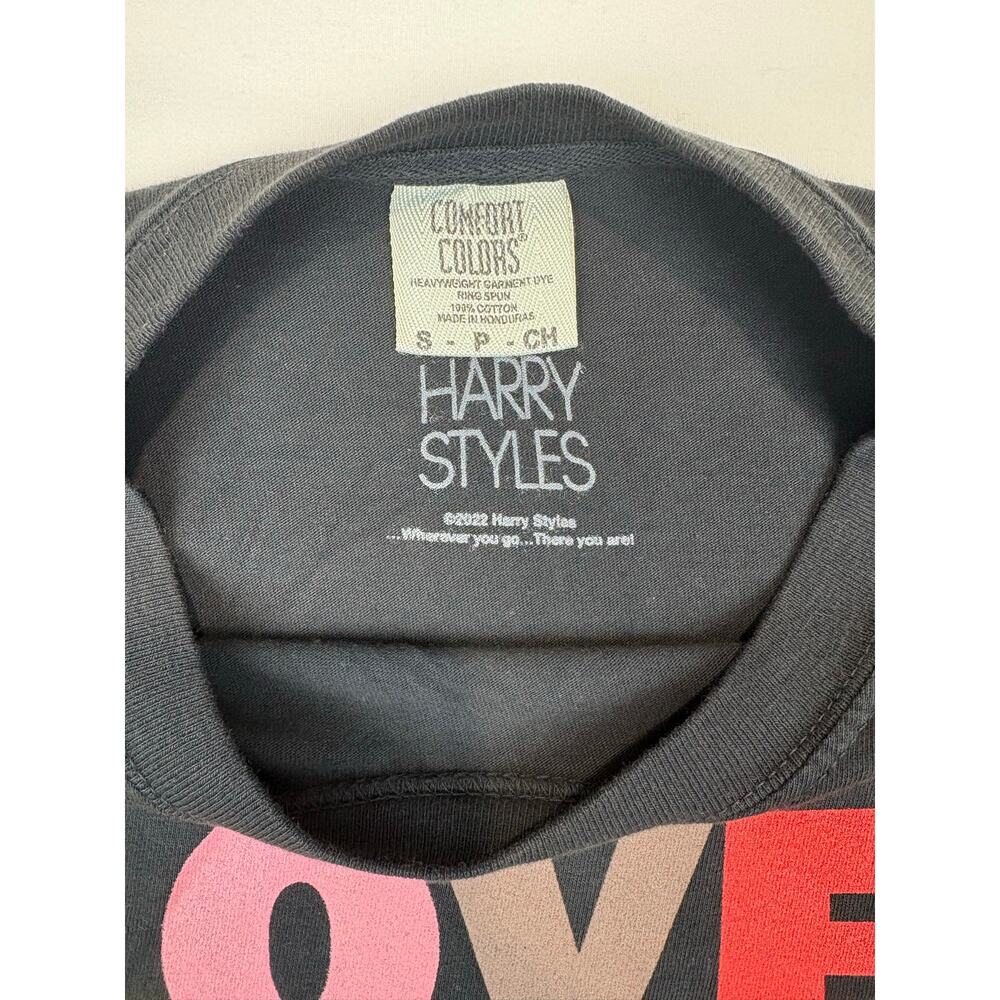 Harry Styles Love On Tour 2022 Concert Tee Comfort Colors Black Size S - Picture 3 of 5